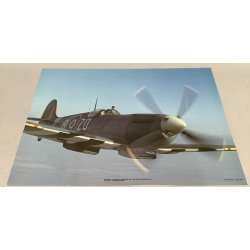 199 - A set of four photographic posters of WW2 fighter aircraft taken by renowned photographer John Rigby... 