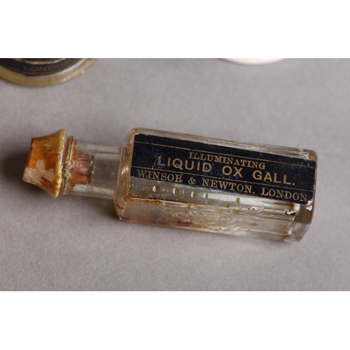 20 - A 19TH CENTURY WINSOR & NEWTON'S ILLUMINATING COLOURS AND MATERIALS MAHOGANY CASE with drawer c1870,... 