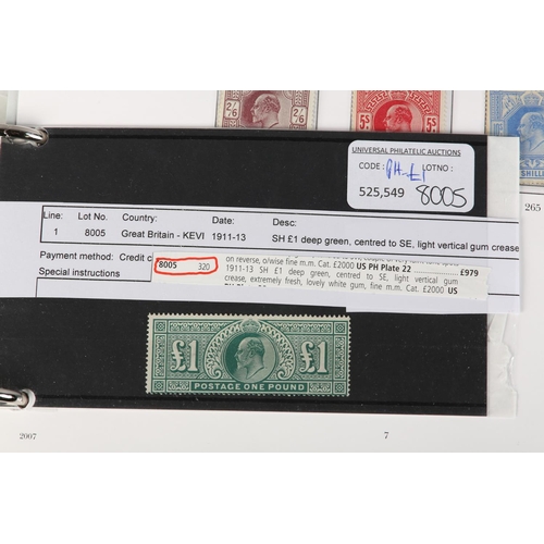 2 - GB 1840-1970 ONWARDS: One GB Stanley Gibbons Ring Binder Album with an important collection mainly M... 