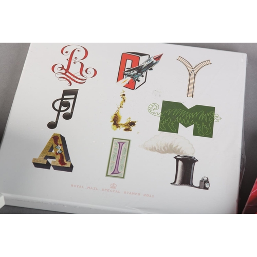 6 - GB EIIR: Seven Royal Mail Special Stamps Boxed Sets 2005/2011 inclusive MU together with a selection... 