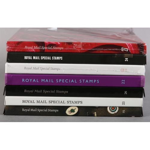6 - GB EIIR: Seven Royal Mail Special Stamps Boxed Sets 2005/2011 inclusive MU together with a selection... 