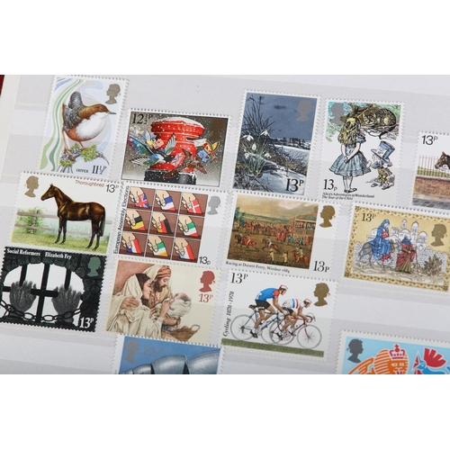 7 - GB 1840-2016: Twelve Stanley Gibbons Ring Binder Stock Albums. Very comprehensive mainly MU collecti... 