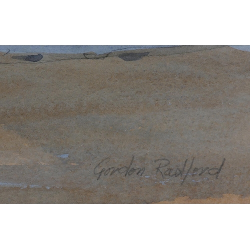 9 - ARR Gordon Radford (1936-2015), Brancaster, Norfolk, watercolour over pencil, signed to lower right,... 