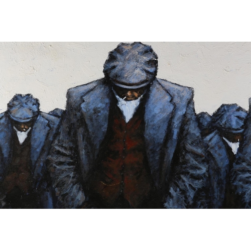 1 - ARR Alexander Millar (b1960), The Rat Pack, oil on canvas, signed to lower right, 122cm x 152cm