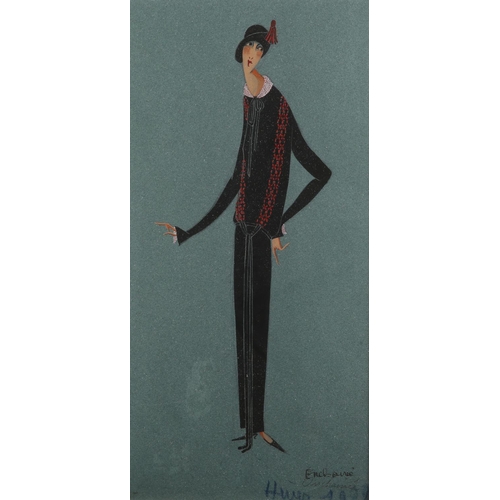 51 - Jeanne Lanvin (French 1867-1946), 'Enchainée Hiver 1922' Dessin original de L'Atelier de Jeanne Lanv... 