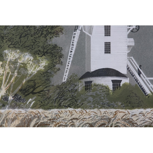 6 - By and after David Gentleman (b1930), Saxted Mill, Suffolk, from the British Historic Buildings Seri... 