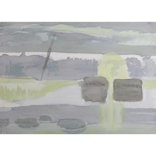 68 - ARR Druie Bowett (1924-1998), Portfolio of coastal and rural landscapes, street scene and abstracts ... 