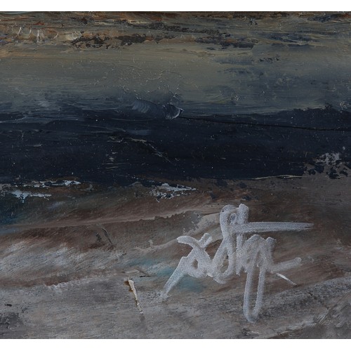 95 - Darren Stevenson (b1977), Seascape, oil on board, signed to lower right, 21.5cm x 33.5cm