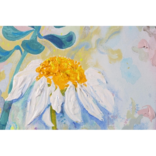 98 - ARR Hatti Pattisson (Scottish Contemporary), Desire for Spring, oil on canvas, signed to lower middl... 
