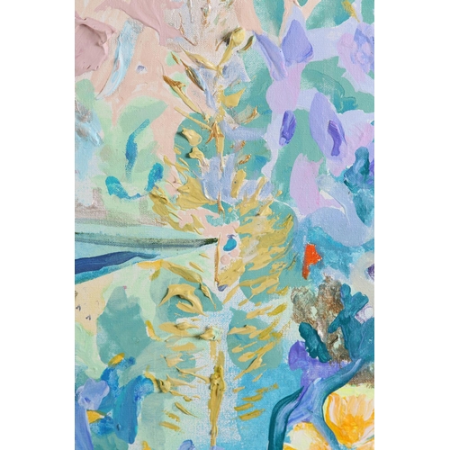 98 - ARR Hatti Pattisson (Scottish Contemporary), Desire for Spring, oil on canvas, signed to lower middl... 