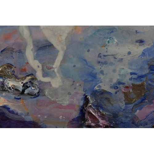 99 - ARR Hatti Pattisson (Scottish Contemporary), Cloud over hills, oil on board, signed to lower right, ... 