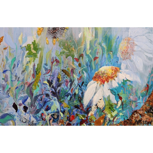100 - ARR Hatti Pattisson (Scottish Contemporary), Afternoon Rain, oil on canvas, signed to lower right, t... 