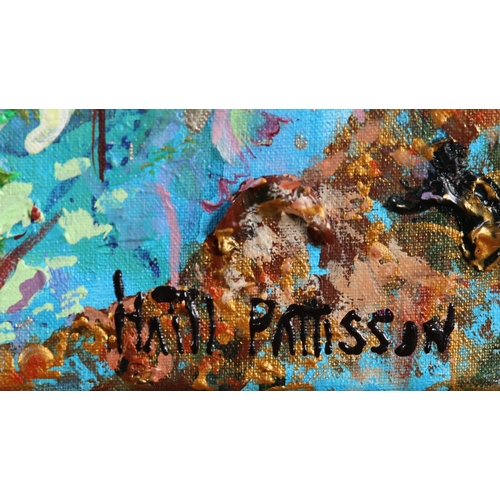 100 - ARR Hatti Pattisson (Scottish Contemporary), Afternoon Rain, oil on canvas, signed to lower right, t... 