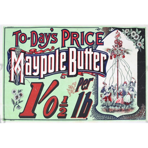 166 - Maypole Butter - Today's Price, c1940s, advertising poster, colour lithograph, series 4 no. 13, c500... 