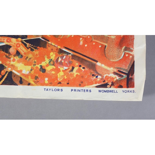 170 - Aladdin, theatre poster, c1940s, colour lithograph, pub. Taylors' Printers, Wombwell, Yorks, to lowe... 