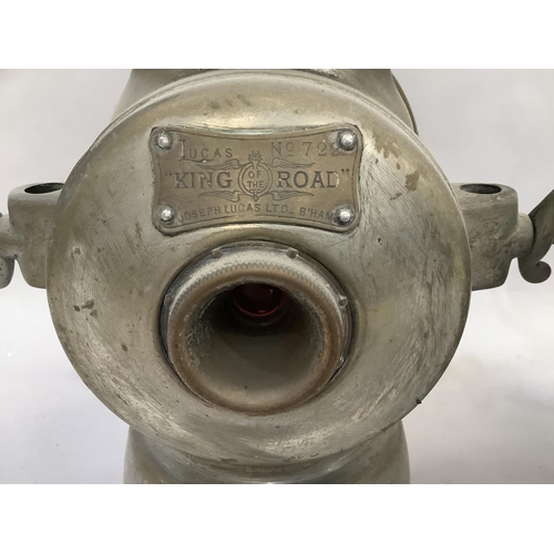 48 - A pair of Lucas Limited King of the Road car lights no. 722, 30.5cm over hoop