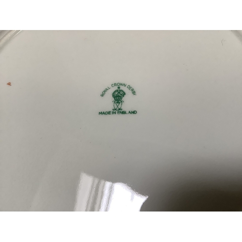 9 - Royal Crown Derby china dinner, coffee and tea service of Derby Posy design, including a pair of tur... 