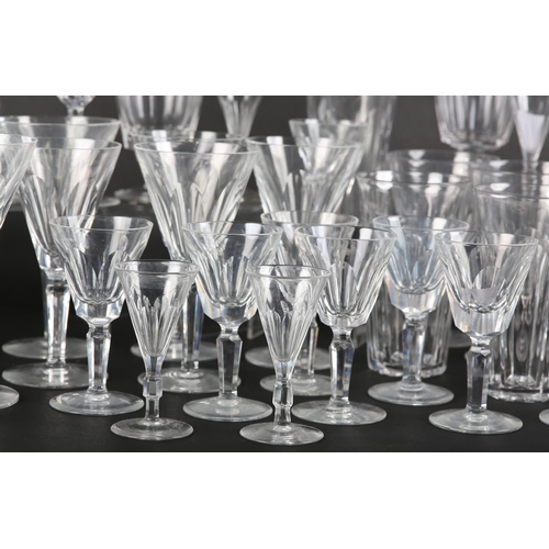 58 - A suite of Waterford crystal 'Sheila' pattern glassware, including 11 claret wine glasses, 16.5cm hi... 