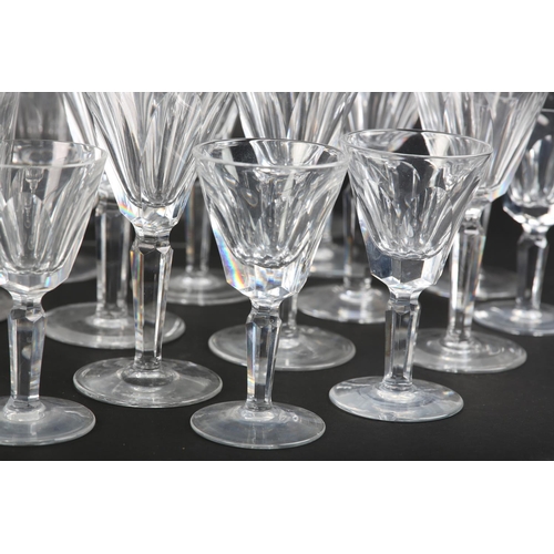 58 - A suite of Waterford crystal 'Sheila' pattern glassware, including 11 claret wine glasses, 16.5cm hi... 