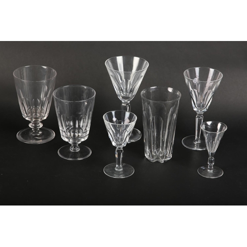 58 - A suite of Waterford crystal 'Sheila' pattern glassware, including 11 claret wine glasses, 16.5cm hi... 