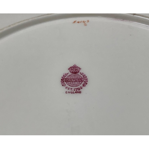 44 - A large quantity of gilt and black on white tea ware of various designs together with a triple hors ... 