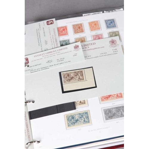 35 - GB 1913 onwards ONE STANLEY GIBBONS BINDER ALBUM CONTAINING A SIGNIFICANT GEORGE V COLLECTION that i... 