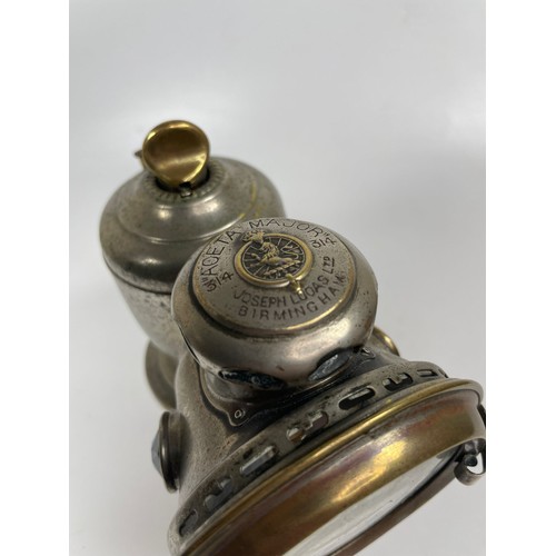 233 - 2 No. Lucas Acetylene Bicycle Cycle Lamps; Calcia Club and Aceta Major No.314

This item is Category... 