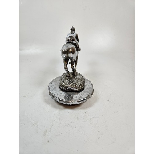 25 - Desmo Horse Racing & Jockey Motor Car Mascot, Chrome Plated on Large radiator Cap.

This item is Cat... 