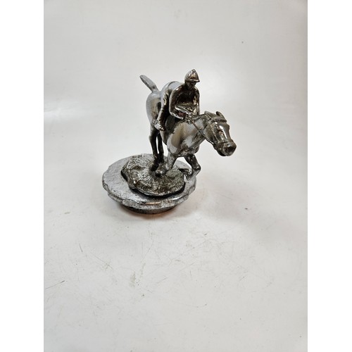 25 - Desmo Horse Racing & Jockey Motor Car Mascot, Chrome Plated on Large radiator Cap.

This item is Cat... 