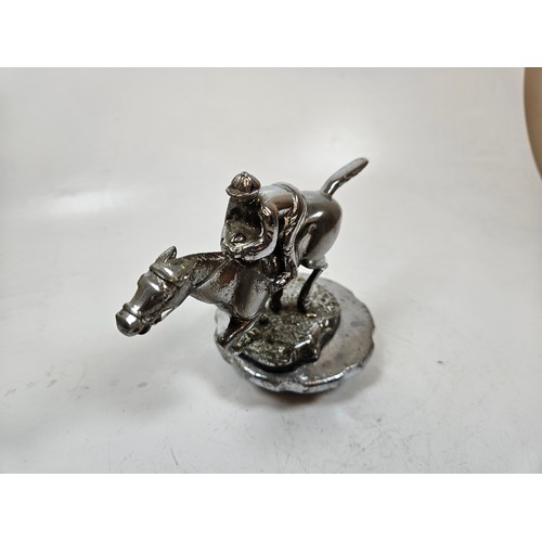 25 - Desmo Horse Racing & Jockey Motor Car Mascot, Chrome Plated on Large radiator Cap.

This item is Cat... 