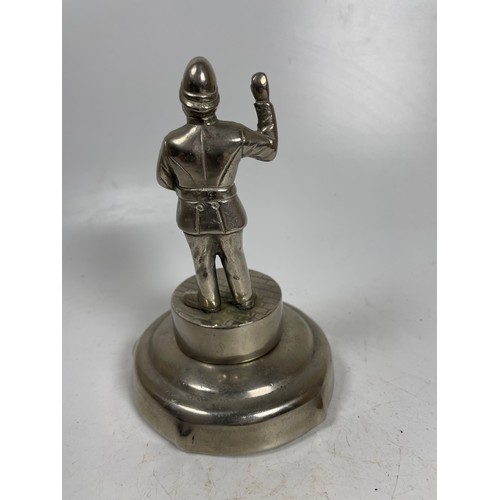 3 - A vintage car mascot in the form of a Policeman with raised hand. Believe to be Brown Bros

This ite... 