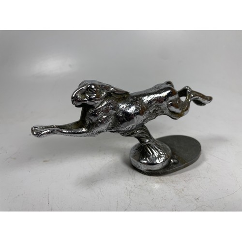 10 - A vintage car bonnet mascot in the form of a running hare, possibly Lejeune

This item is Category B... 