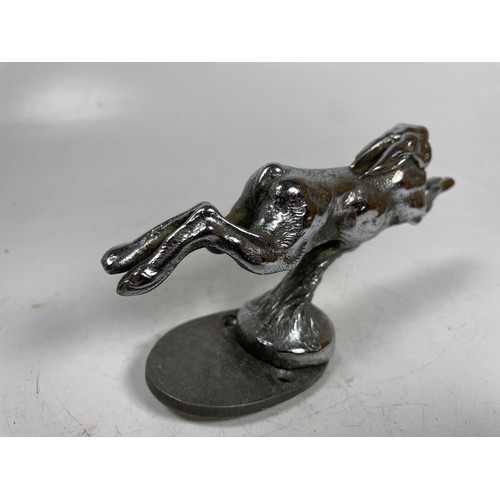 10 - A vintage car bonnet mascot in the form of a running hare, possibly Lejeune

This item is Category B... 