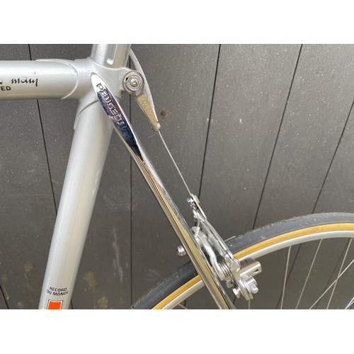 276 - Peugeot PY10 Road Bicycle, 58cm CTC, 200 miles use from new (1980) compete with factory build record... 