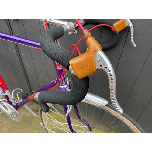 274 - Bates Cantiflex / Diadrant 60cm CTC Road Bicycle. Phase 1 hand cut lug work, flam purple finish, onl... 