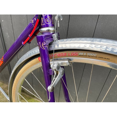 274 - Bates Cantiflex / Diadrant 60cm CTC Road Bicycle. Phase 1 hand cut lug work, flam purple finish, onl... 