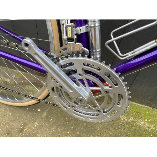 274 - Bates Cantiflex / Diadrant 60cm CTC Road Bicycle. Phase 1 hand cut lug work, flam purple finish, onl... 