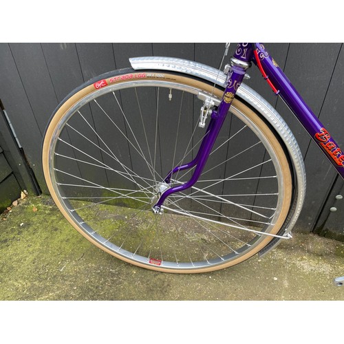 274 - Bates Cantiflex / Diadrant 60cm CTC Road Bicycle. Phase 1 hand cut lug work, flam purple finish, onl... 