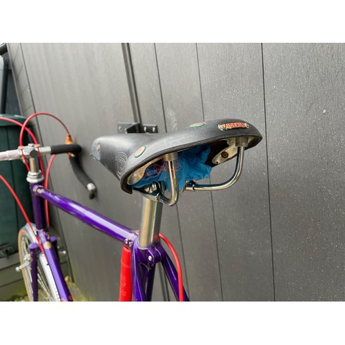 274 - Bates Cantiflex / Diadrant 60cm CTC Road Bicycle. Phase 1 hand cut lug work, flam purple finish, onl... 