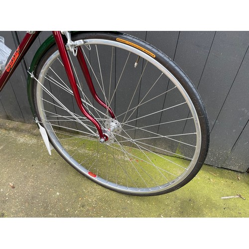 275 - Bates 'Club' 58cm CTC Road Bicycle. Phase 2 hand cut lugwork, Flam Red, unridden, built by Ron Coope... 