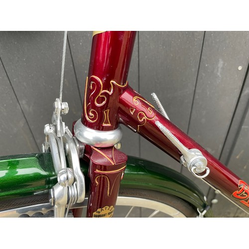 275 - Bates 'Club' 58cm CTC Road Bicycle. Phase 2 hand cut lugwork, Flam Red, unridden, built by Ron Coope... 