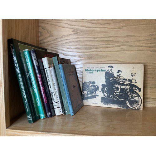 90 - A Selection of Vintage Motorcycling Books; Don't Trudge It Rudge It by Bryan Reynolds, Maintaining y... 