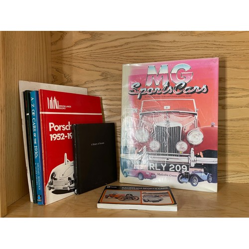 93 - 8no Motorsport and Vintage Motoring Books: 

MG Sports Cars by Malcolm Green, 1977 1000 Miglia Progr... 