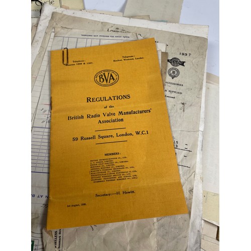 95 - A collection of letterheads and bills relating to Fords Motor & Cycle Works of Chippenham. A large q... 