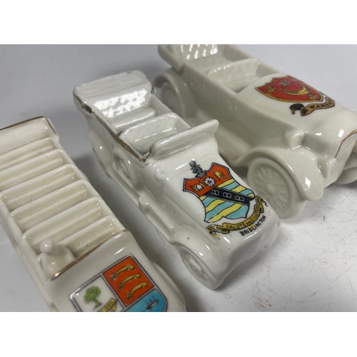 39 - Early Crested Charabancs (3) & Motor Car, Grays, Bridlington, Wareham, and Warminster
This Item Cann... 