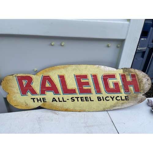 Raleigh Hardboard Sign Cream 47