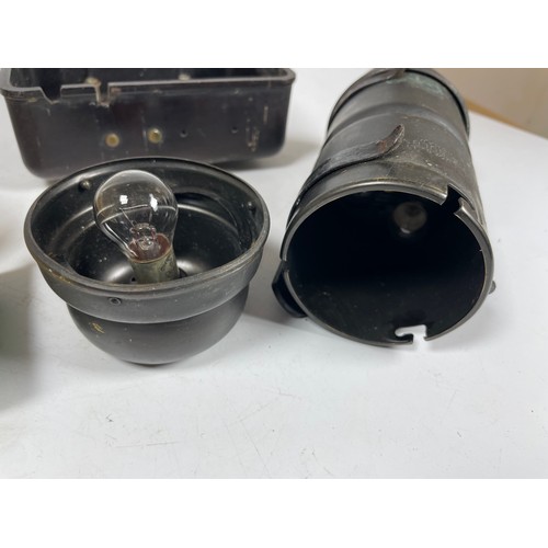 35 - A selection of items ex Rolls Royce Phantom I, Lucas No.17C Spare Bulb Holder (with Bulbs), Lucas So... 