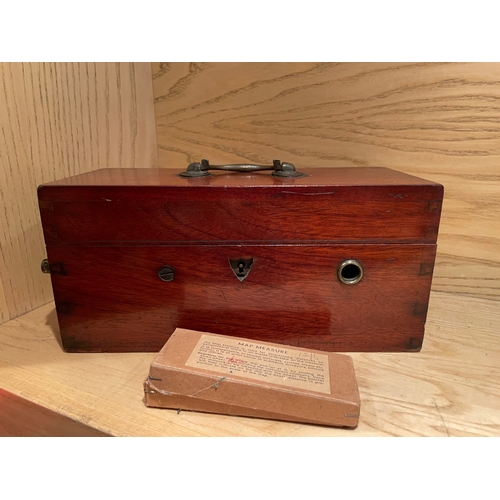 8 - A Selection of Scientific Instruments: Locked mystery box, Cambridge & Paul Instrument Co Mine Testi... 