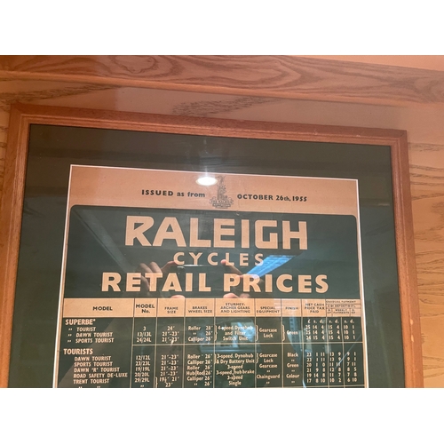 47 - Framed & Glazed Raleigh Cycles Pricelist For 1955

In House Shipping Unavailable