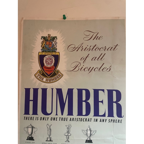 48 - Humber 'The Aristocrat of All Bicycles' Advertising Poster, 28